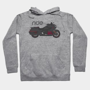 Ride gold wing black Hoodie